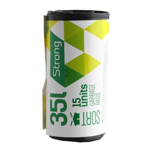 Šiukšlių maišai SORTEX 35 L, 15 vnt.