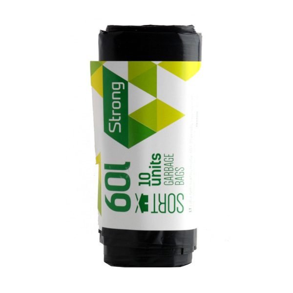 Šiukšlių maišai SORTEX, 60 L, 10 vnt.